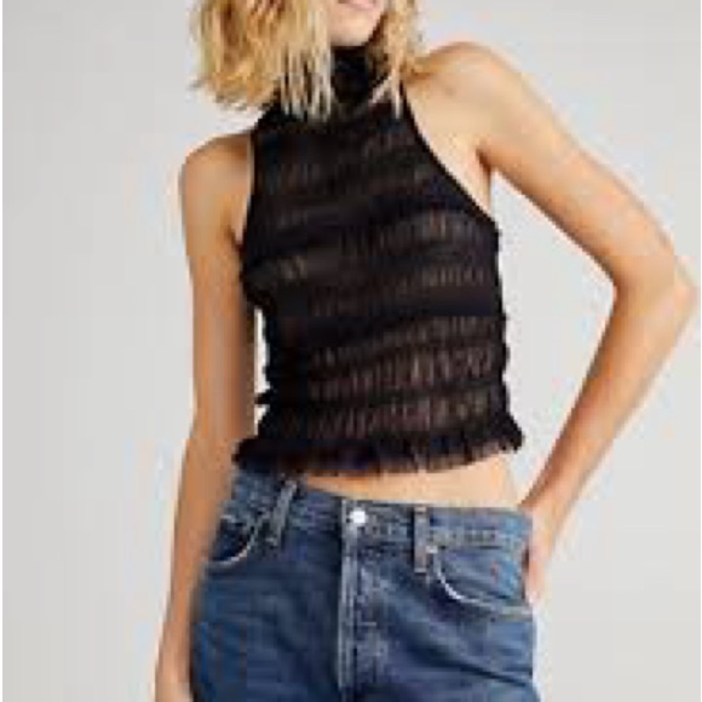 Free People Clementine Top in Black